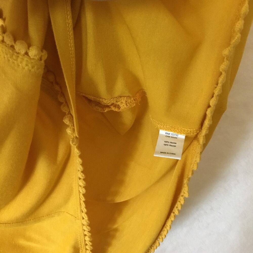 Anthropologie One September Yellow Embroidered Shirt - Picture 6 of 12